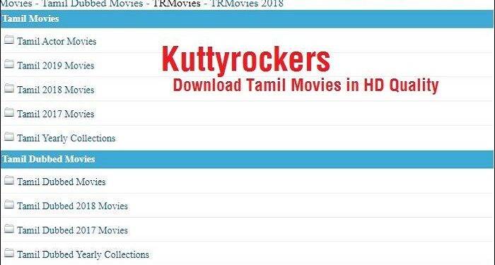 KuttyRockers Illegal Movies HD Download Website