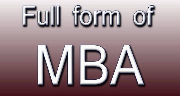 MBA Full Form in English and Hindi
